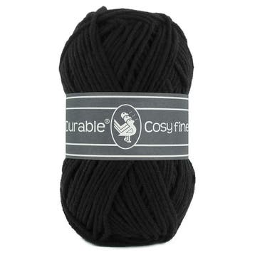 Durable Cosy Fine - 325 black - Katoen/Acryl Garen, Ophalen of Verzenden, Nieuw