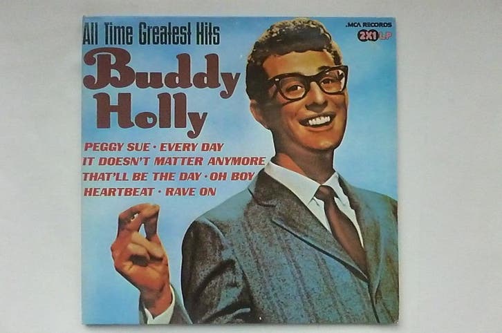 Buddy Holly - All Time Greatest Hits (2 LP), Cd's en Dvd's, Vinyl | Pop, Zo goed als nieuw, Ophalen of Verzenden