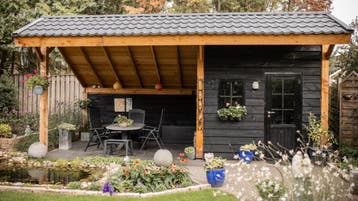 ALL-IN DEAL- Twentse kapschuur met schuur 7x3m voor €5797, Ophalen of Verzenden, Nieuw, Veranda