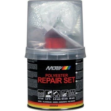 Polyester reparatieset 250gram plamuur, Verzenden