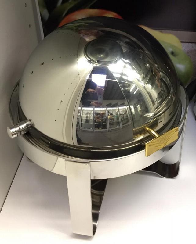 Showroommodel Spring Chafing Dish met rolltop, Zakelijke goederen, Horeca | Keukenapparatuur, Gebruikt, Overige typen, Ophalen