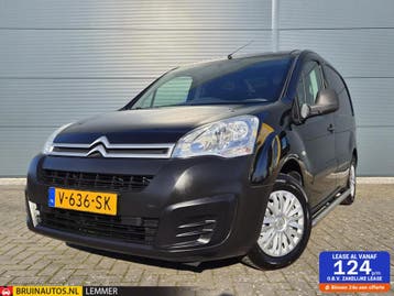 Citroën Berlingo 1.6 BlueHDI Airco Cruise Sidebars Marge, Gebruikt, Euro 6, Citroën, Zwart
