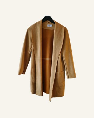 ONLY suèdelook vest/jas – maat S – Tweedehands, Kleding | Dames, Overige kleuren, ONLY , Ophalen of Verzenden, Zo goed als nieuw