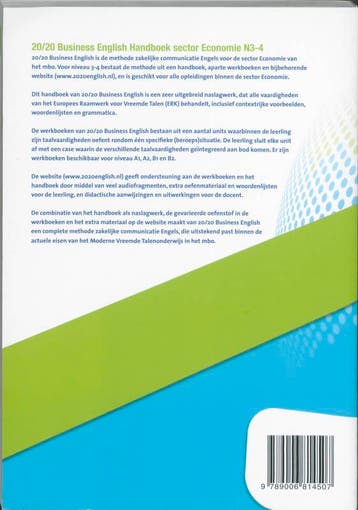 20/20 Business English Handboek sector Economie N3-4, Boeken, Verzenden, Gelezen, Robert Hempelman