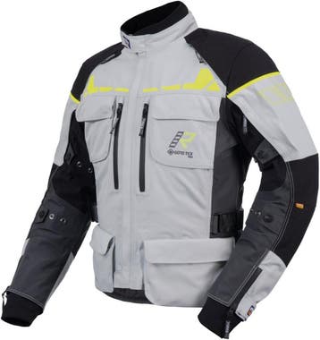 Rukka Ecuado-R Grijs Geel Textiele Motorjas, Motoren, Kleding | Motorkleding, Nieuw met kaartje, Jas | textiel, Rukka, Heren