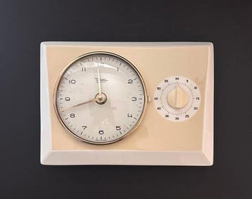 Klok - Diehl/Junghans - Mid-century modern Porselein -, Antiek en Kunst