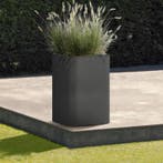 Vierkante plantenbak Terrassa – antraciet - 40 x 40 x 60 cm, Verzenden, Nieuw