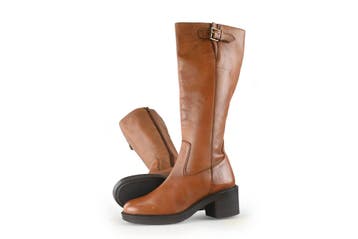 5pm Laarzen in maat 38 Cognac, Kleding | Dames, Schoenen, Hoge laarzen, Overige kleuren, Verzenden, Zo goed als nieuw