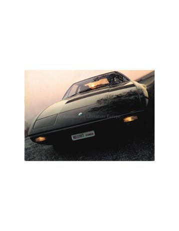 1974 MASERATI KHAMSIN BROCHURE ITALIAANS, Nieuw, Author