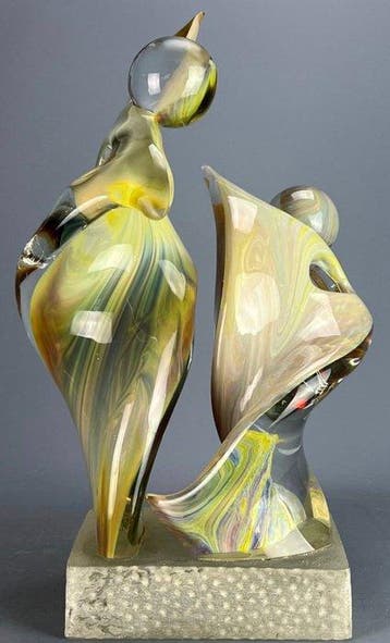 Vetreria Zanetti - sculptuur, Astrazione Organica Calcedonio