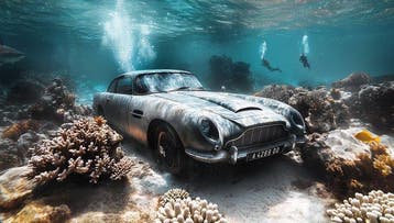Artxlife - 007 Underwater White Coral Aston Martin DB5 [No, Nieuw