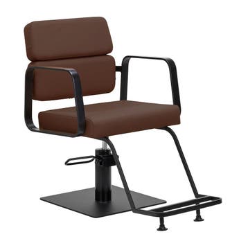 Gabbiano Porto Kappersstoel Zwart Chocolade Luxe Comfort, Ophalen of Verzenden, Nieuw