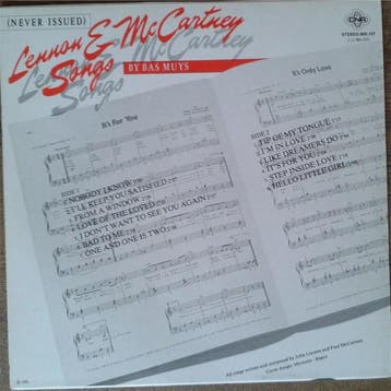 LP gebruikt - Bas Muys - Lennon &amp; McCartney Songs (Ne..., Verzenden, Zo goed als nieuw, Overige formaten