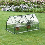 [en.casa] Tuinkas Laubach kweekkas 120x60x60 cm transparant, Tuin en Terras, Tuinhuizen, Verzenden, Nieuw