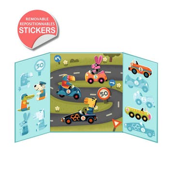 Djeco stickers Cars - herbruikbare  van €8,99 voor €8,90, Ophalen of Verzenden, Nieuw