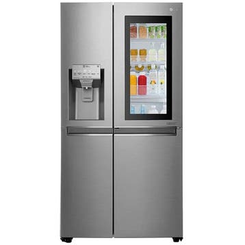 LG GSI960PZAZ Amerikaanse Koelkast Side By Side 625L RVS, 200 liter of meer, 60 cm of meer, Refurbished, Met vriesvak