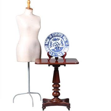 Vierkante mahonie tilttoptable wijntafel vroeg Victoriaans c, Antiek en Kunst, Antiek | Meubels | Tafels, Ophalen of Verzenden