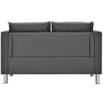2dekans | Coast Tweezitsbank - 120x60x62,5 cm - Leer - Grijs, Ophalen of Verzenden, Nieuw in verpakking