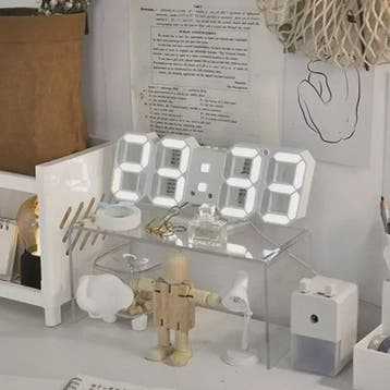Moderne Digitale Wandklok met LED Display - Stijlvol en Func, Verzenden, Nieuw