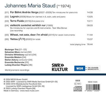 cd - boulanger trio sebastian manz chris - JOHANNES MARIA..., Verzenden, Zo goed als nieuw