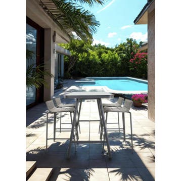 Milazzo tuin bartafel 150x75 cm - antraciet, Ophalen of Verzenden, Nieuw