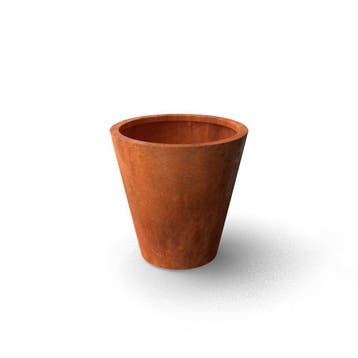 Geroba Conica B2 conische plantenbak 800x800mm - Cortenstaal, Tuin en Terras, Verzenden, Nieuw