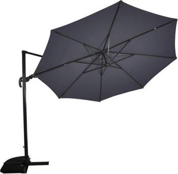 Zweefparasol VirgoFlex Grijs Ø350 cm, Ophalen of Verzenden, Nieuw