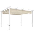 Pergola 3 X 4 M Terrasoverkapping Met Schuifdak, Magnetische, Verzenden