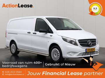 Mercedes eVito Bestelbus L2 H1 2021 Elektrisch Automaat, Auto's, Mercedes-Benz, Automaat, Zwart, Wit, Elektrisch
