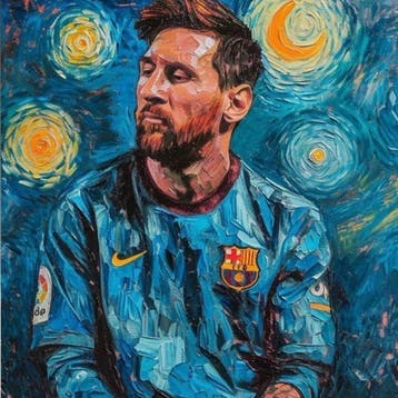 FC Barcellona - Lionel Messi - FC Barcellona | Tela XXL -, Nieuw