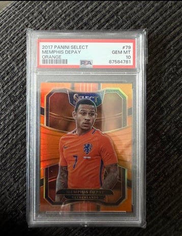 2017 Panini Select Memphis Depay Orange /75 - PSA 10 - 1, Nieuw