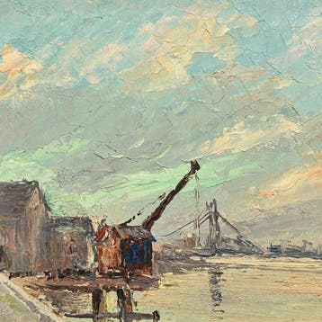Franse school (XX) - Marine - Vue du port (vendu sans prix