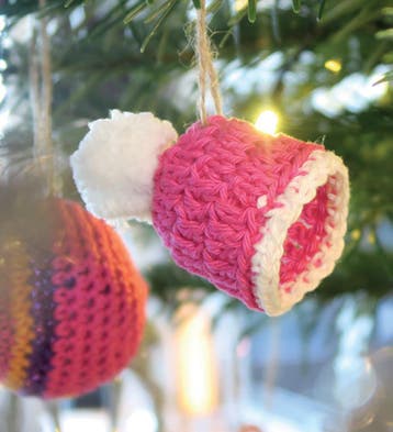 Haakpatroon Kerstster, Kerstbal & Mutsje - feestelijke ker, Ophalen of Verzenden, Nieuw