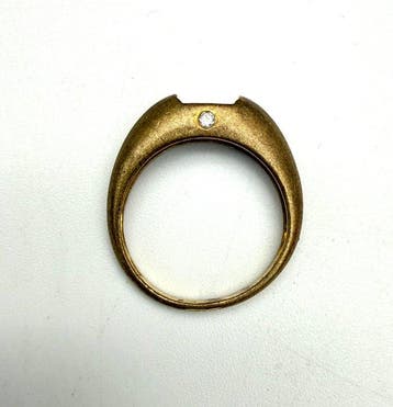 Zonder minimumprijs - Ring - 18 karaat Geel goud - Diamant -, Nieuw