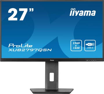 Iiyama ProLite XUB2797QSN-B2 Zwart , 27 Quad HD monitor, Iiyama, IPS, 101 t/m 150 Hz, Refurbished