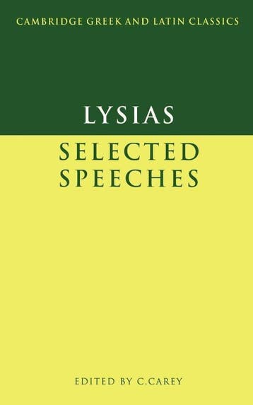 Lysias: Selected Speeches | Lysias & Christopher Carey, Ophalen of Verzenden, Zo goed als nieuw, Lysias & Christopher Carey