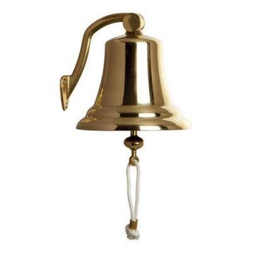 Scheepsbel | Messing | Incl. Muurbeugel | Ø175x175(h)mm EMGA, Verzenden, Nieuw in verpakking