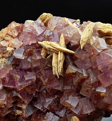ESTETICA FLUORITE VIOLA met bariet, UV-fluorescentie, Spanje