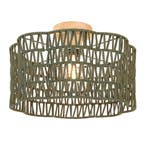 Landelijke plafondlamp groen, Mickey, Ophalen of Verzenden, Nieuw, Hout, Landelijk