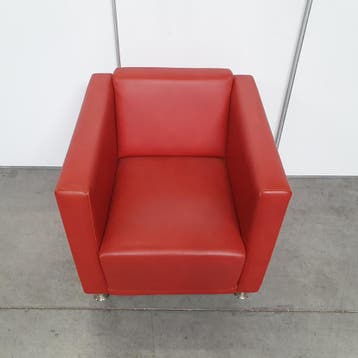 Jame fauteuil - rood (alleen per set), Huis en Inrichting, Fauteuils, Ophalen of Verzenden, Nieuw