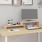 vidaXL Monitorstandaard (52-101)x22x14 cm massief grenenhout, Computers en Software, Verzenden, Nieuw