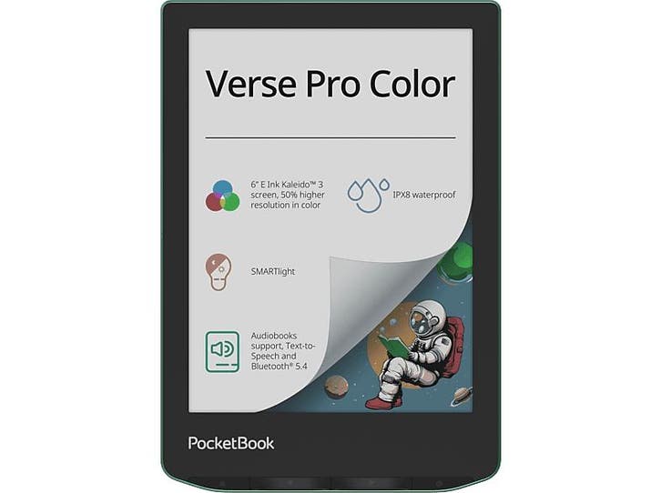 Pocketbook -  Verse Pro Color - 6 Inch 16 Gb  - Sage Glow, Computers en Software, E-readers, 6 inch of minder, 16 GB of meer, Nieuw