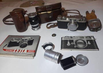 Leica II + Leitz Elmar 5cm & 9cm Lenses Outfit Meetzoeker