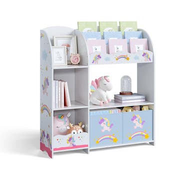 Kinderkast Lysekil open kast 100x93x30 cm eenhoornmotief [en, Kinderen en Baby's, Verzenden, Nieuw
