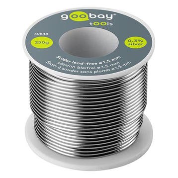 Soldeertin | Goobay (Ø 1.5 mm, 100 gram), Verzenden, Nieuw
