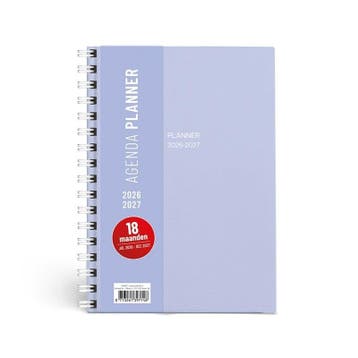 Planner spiraal SOHO Pastel blauw - 22x16cm, Ophalen of Verzenden, Nieuw in verpakking