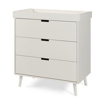 Luiercommode Sallinrar met verschoonblad 92x84x50 cm beige [, Verzenden, Nieuw