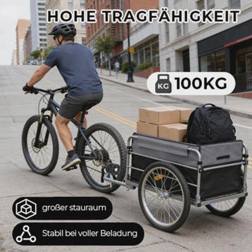 Robuuste Cargo Fietskar met 50 Kg Laadvermogen en Universele, Verzenden, Nieuw