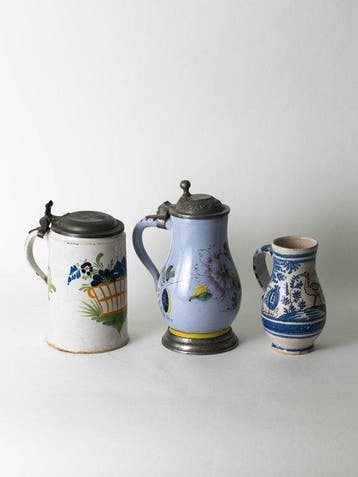 1800s Bierkrugs - Bierpul (3) - Aardewerk
