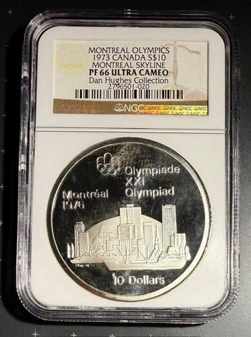 Canada. 10 Dollars 1973, Silver weight: 45 g, Olympic